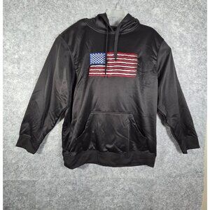 Ranger by RZ Outdoors Large American Flag Long Sleeves Hoodie Pullover Sz XL